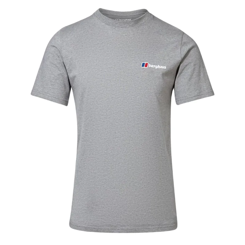 Berghaus Men's Front and Back Logo T-Shirt in Dark Grey