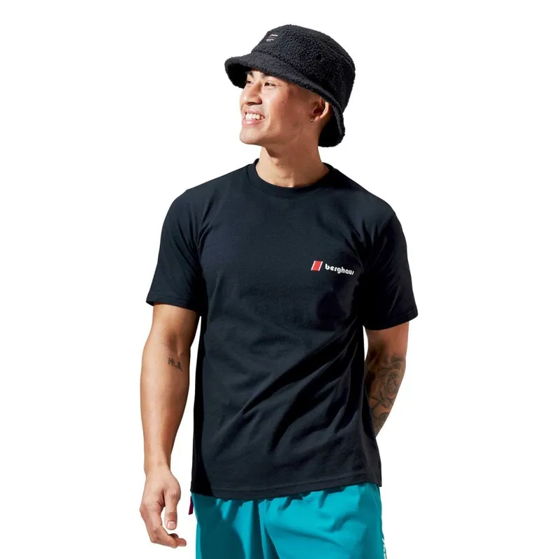 Berghaus Men's Heritage Front and Back Logo Short Sleeve T-Shirt in Black-2