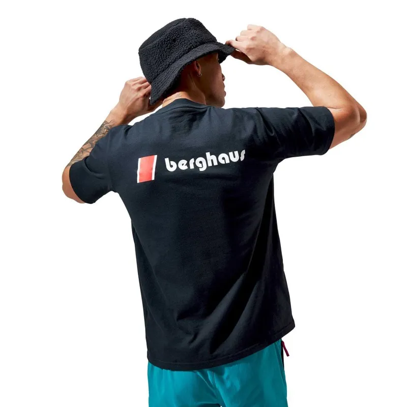 Berghaus Men's Heritage Front and Back Logo Short Sleeve T-Shirt in Black-3