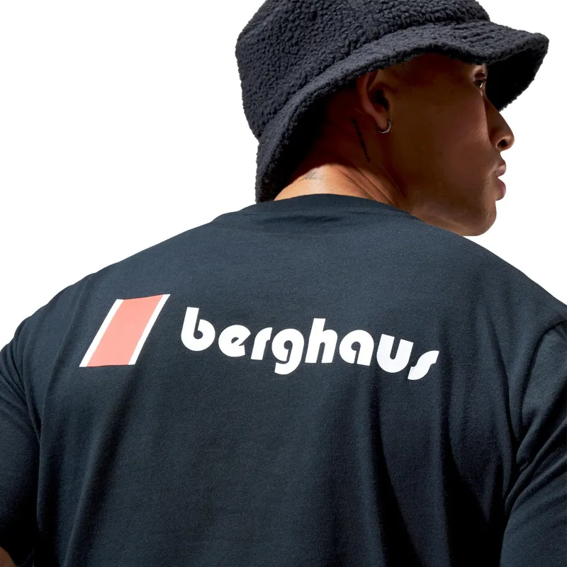 Berghaus Men's Heritage Front and Back Logo Short Sleeve T-Shirt in Black-4
