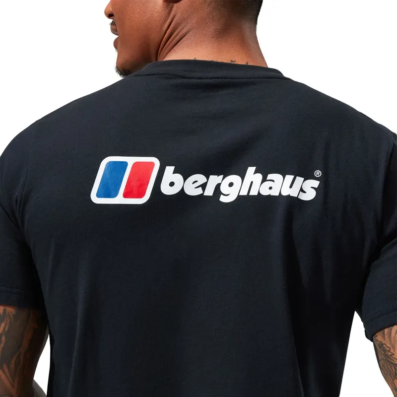 Berghaus Men's Organic Front and Back Logo T-Shirt in Black-6