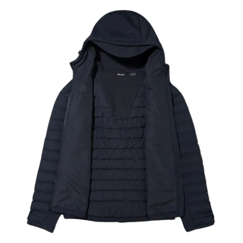 Berghaus Men's Theran Hybrid Hooded Jacket in Black-1