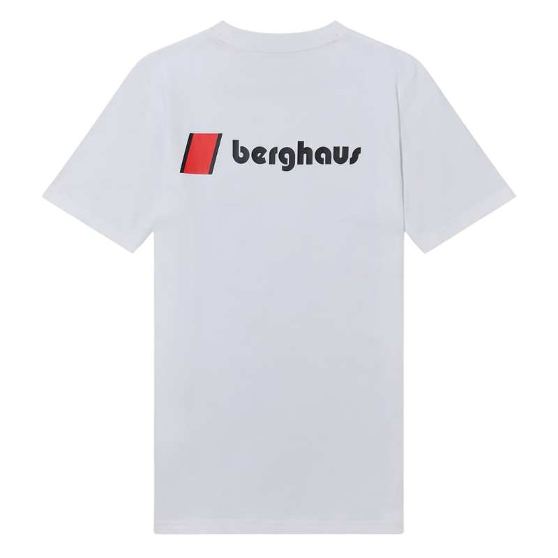 Berghaus Unisex Heritage Front and Back Logo Short Sleeve T-Shirt in White-1
