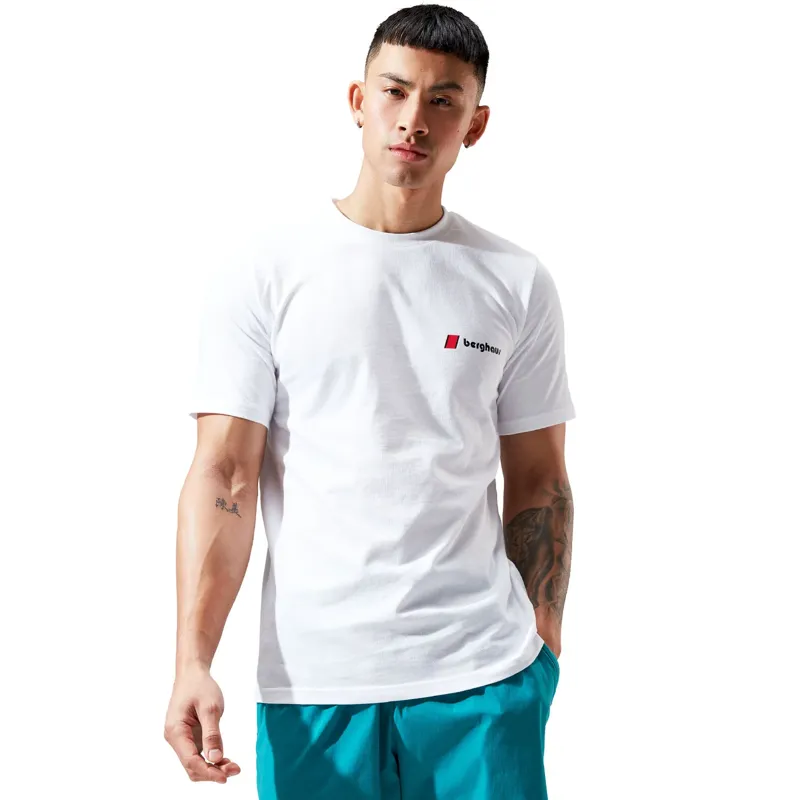 Berghaus Unisex Heritage Front and Back Logo Short Sleeve T-Shirt in White-2