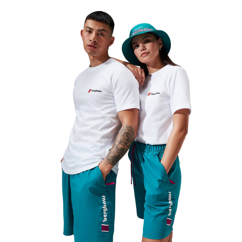 Berghaus Unisex Heritage Front and Back Logo Short Sleeve T-Shirt in White-7