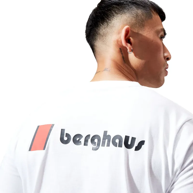 Berghaus Unisex Heritage Front and Back Logo Short Sleeve T-Shirt in White-6
