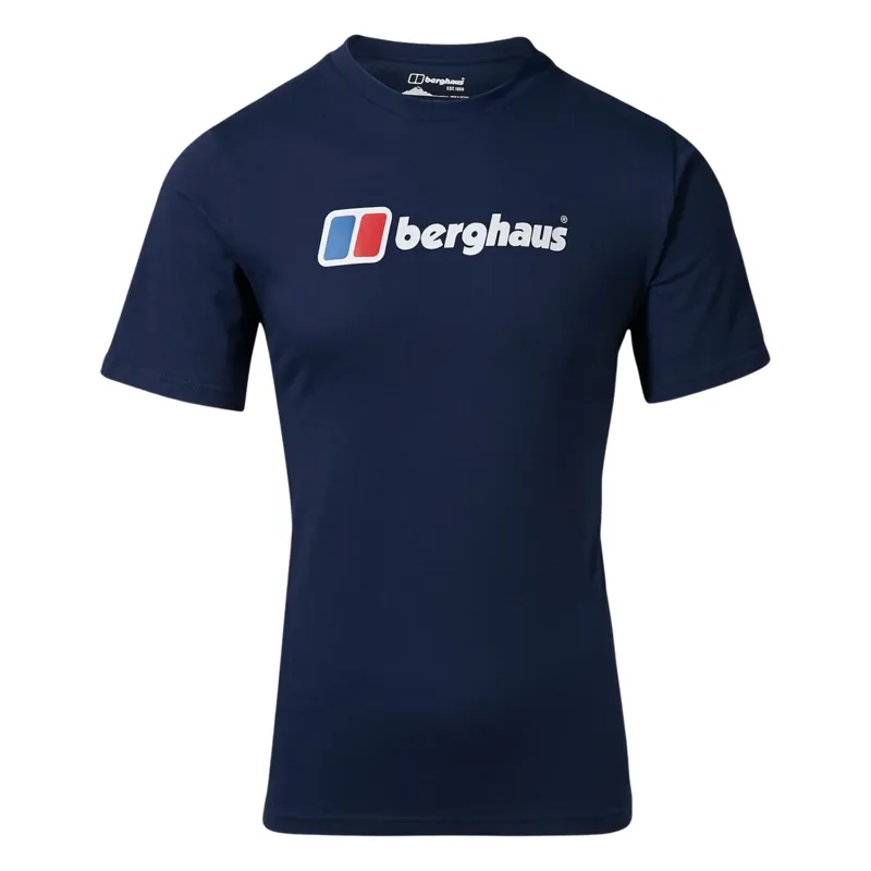 Berghaus Men's Organic Big Classic Logo T-Shirt in Dark Blue