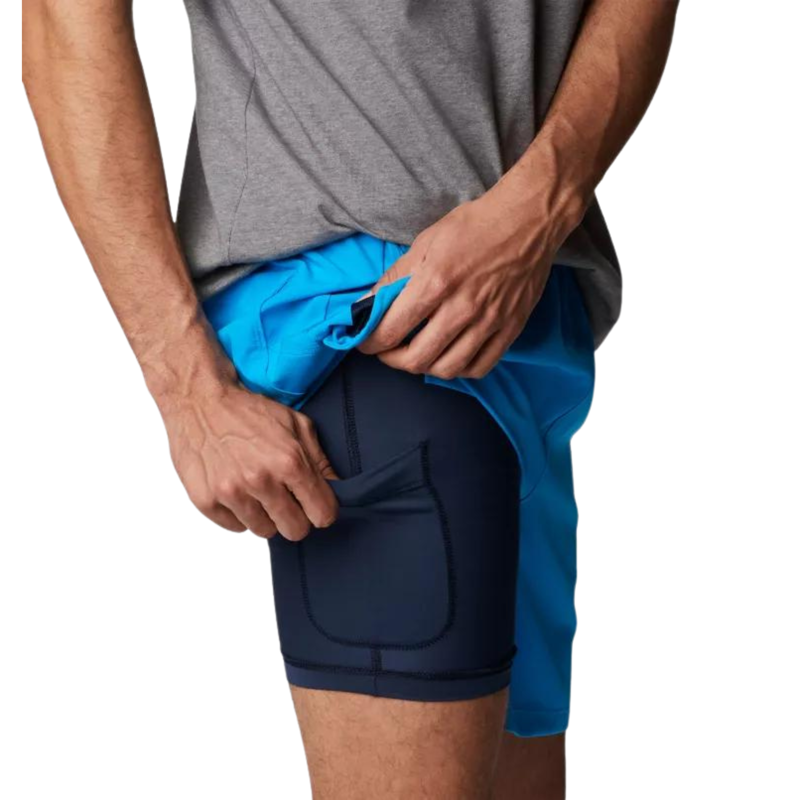 Columbia Men's Alpine Chill Zero Multisport Shorts in Compass Blue-3
