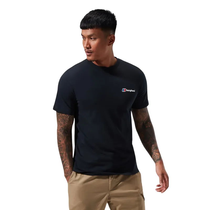 Berghaus Men's Organic Classic Logo T-Shirt in Black-2
