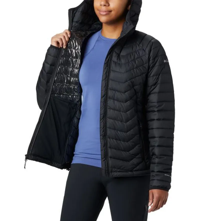 Columbia Women's Powder Lite Hooded Jacket in Black-4
