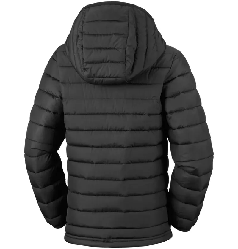 Columbia Kid's Powder Lite Hooded Jacket in Black-1