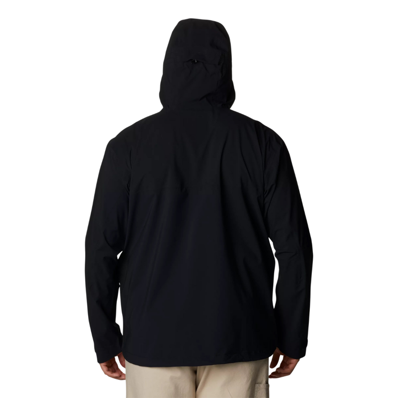 Columbia Men's Ampli-Dry Waterproof Shell Jacket in Black - Extended Sizes-1