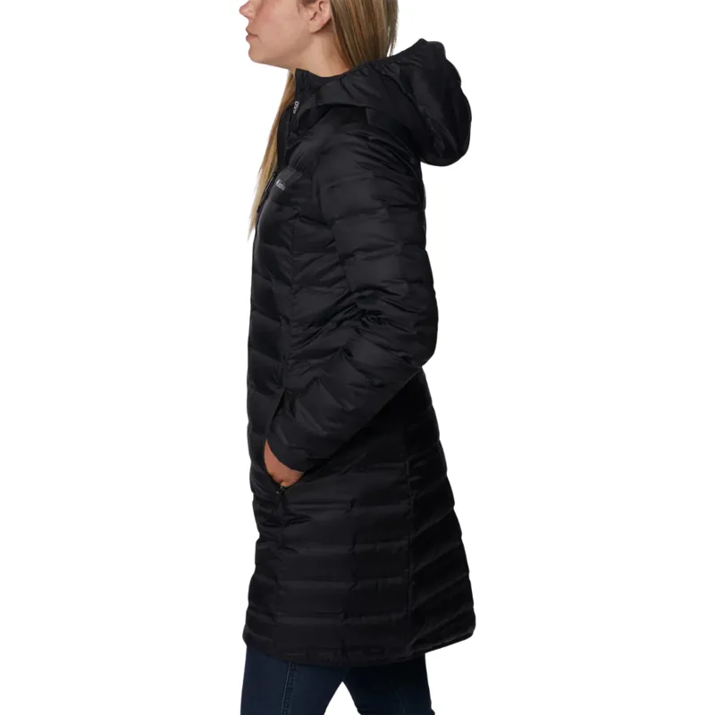 Columbia Women's Lake 22 Down Long Hooded Jacket in Black-2