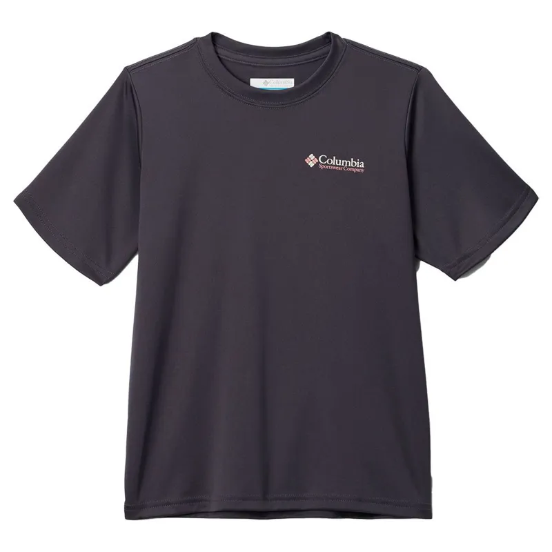 Columbia Boy's Fork Stream Graphic Shirt in Shark/Heritage