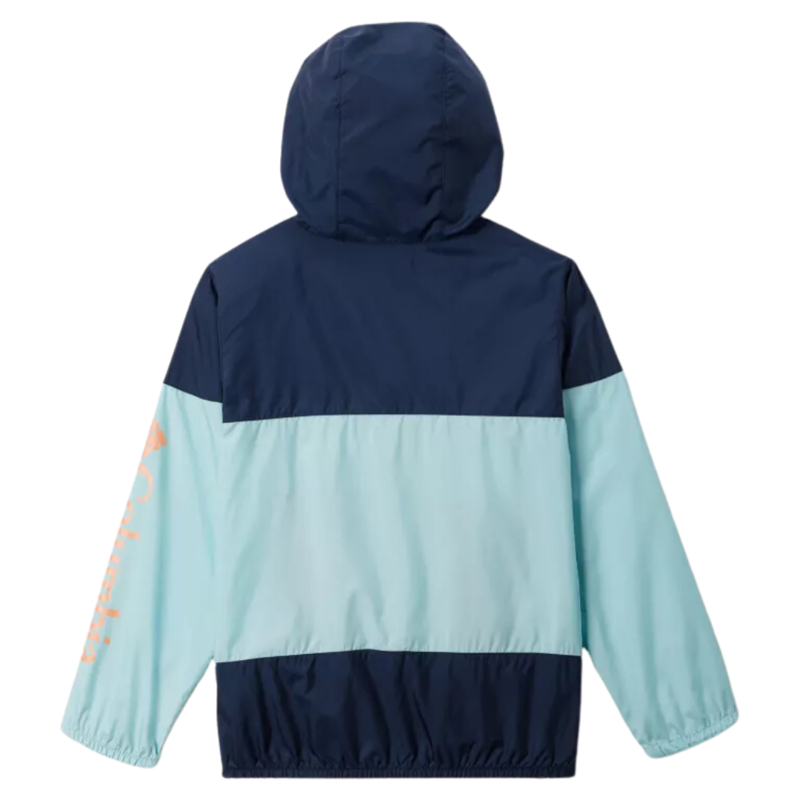 Columbia Kid's Flash Challenger Windbreaker in Spray/Collegiate-1