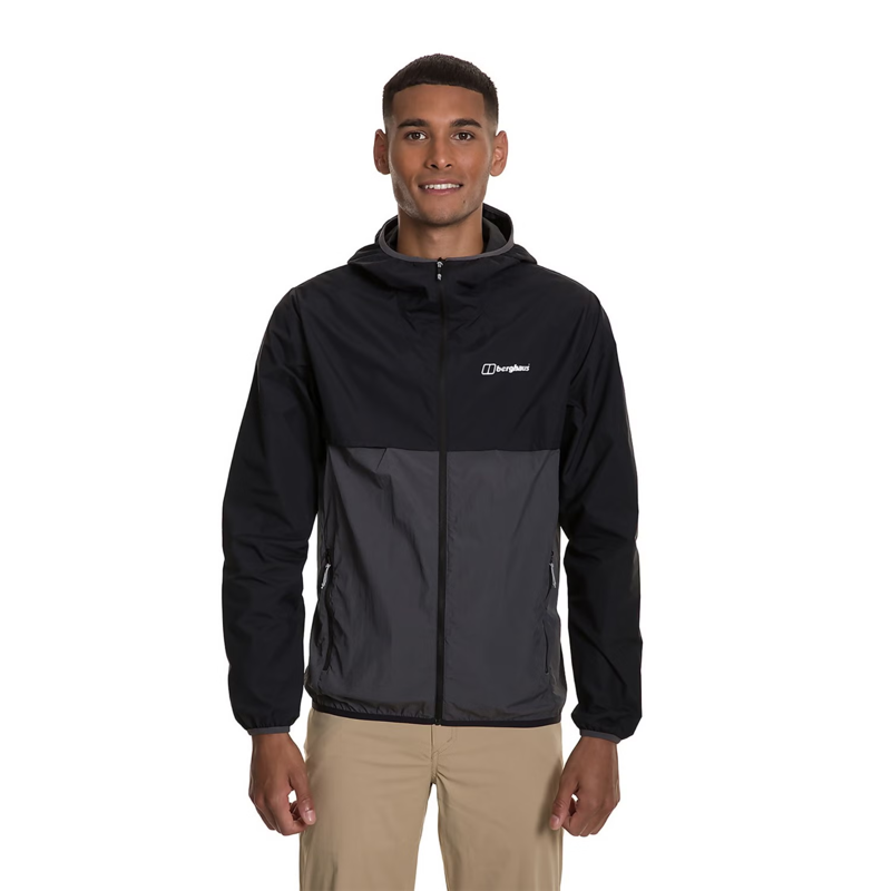 Berghaus Men's Corbeck Wind Jacket in Black/Grey-2