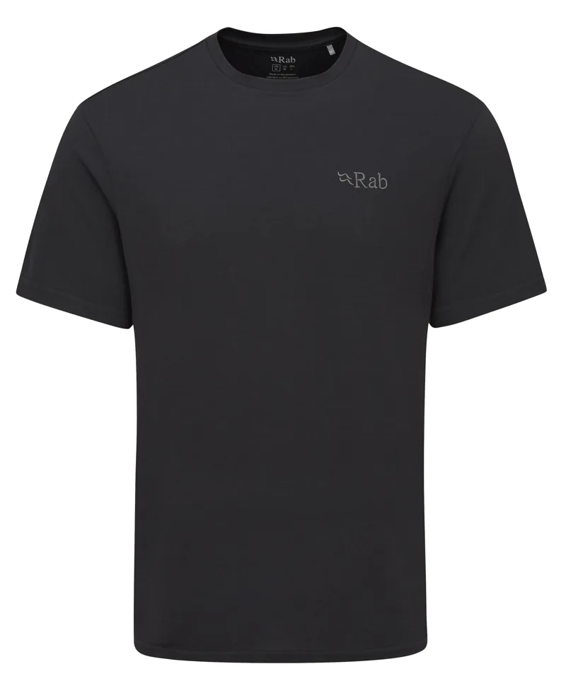 Rab Men's Crimp Logo Short Sleeve T-Shirt in Beluga