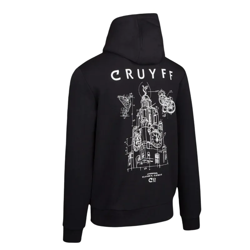Cruyff Men's City Pack Hoody LIV in Black-1