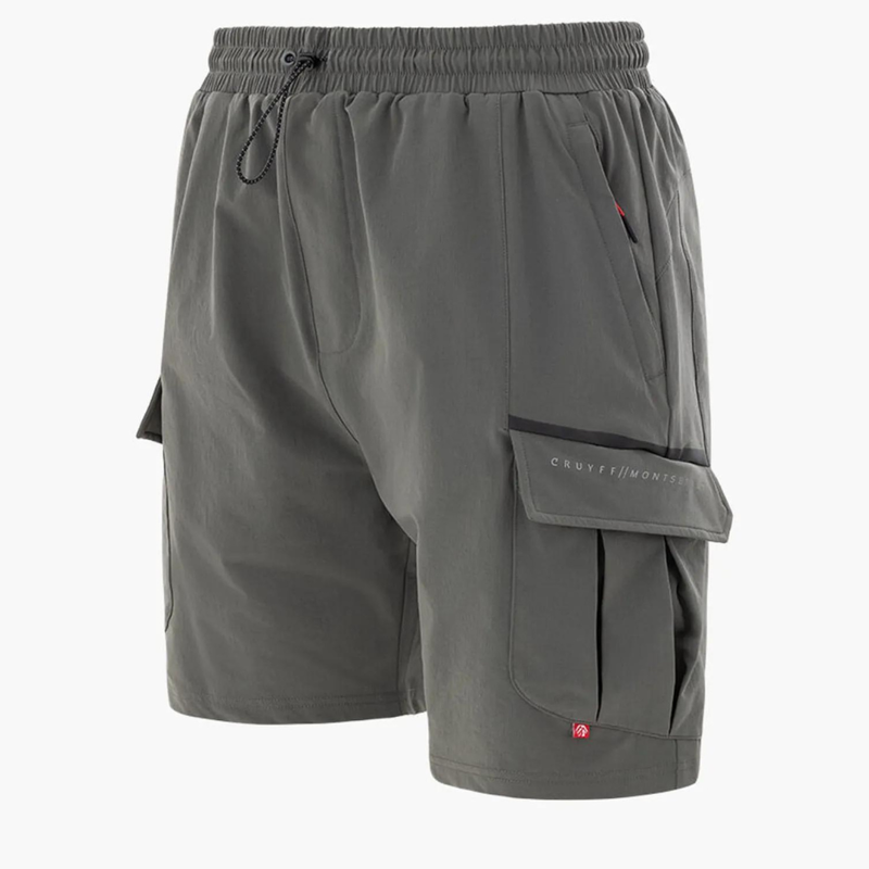 Cruyff Men's Core Cargo Tech Shorts in Dark Slate-1