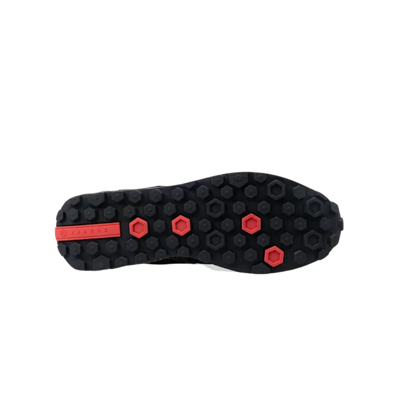 Cruyff Men's Fearia Hex Tech in Black/Red-4