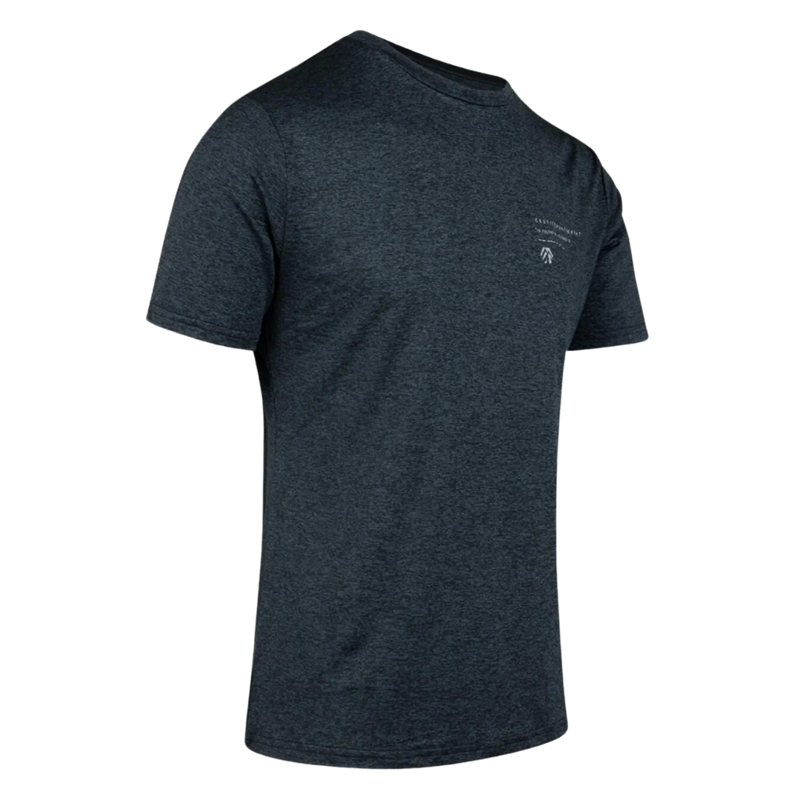 Cruyff Men's Montserrat Salvador Tech Short Sleeve T-Shirt in Navy Slub-1