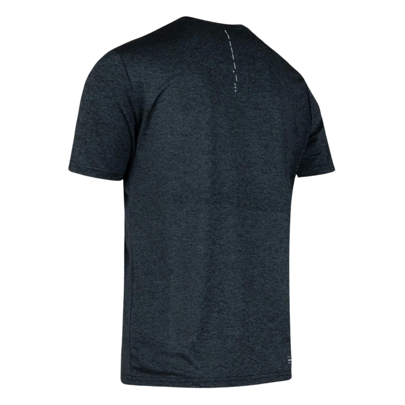 Cruyff Men's Montserrat Salvador Tech Short Sleeve T-Shirt in Navy Slub-2