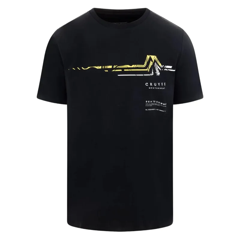 Cruyff Men's Plateau T-Shirt in Black