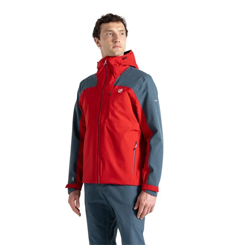 Dare2b Men's Diluent Era Jacket in Danger Red/Orion Grey-2
