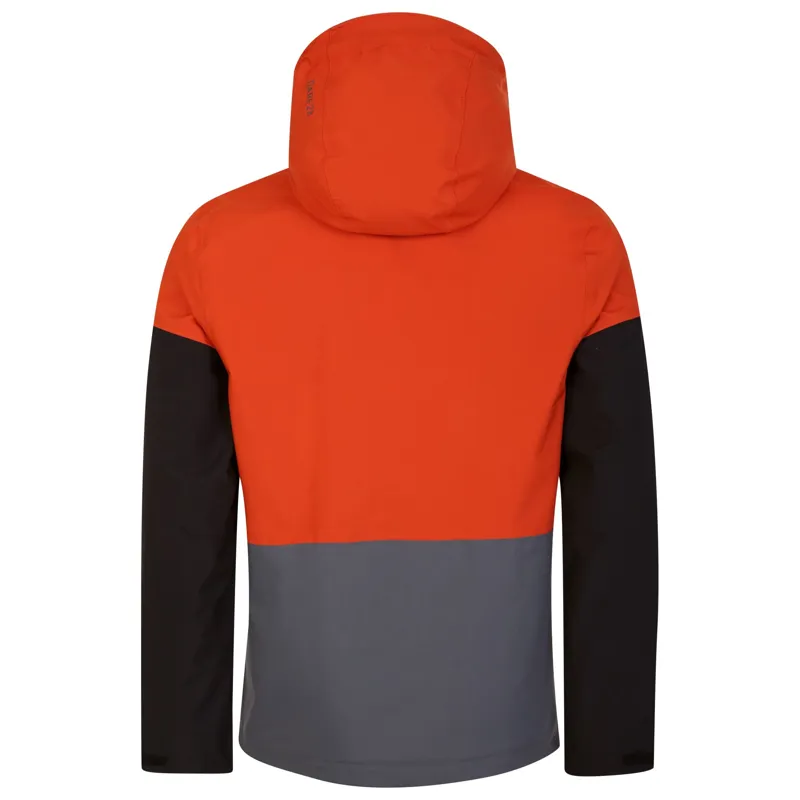 Dare2b Men's Terrain Waterproof Jacket in Rooibos Tea/Dark Storm-2