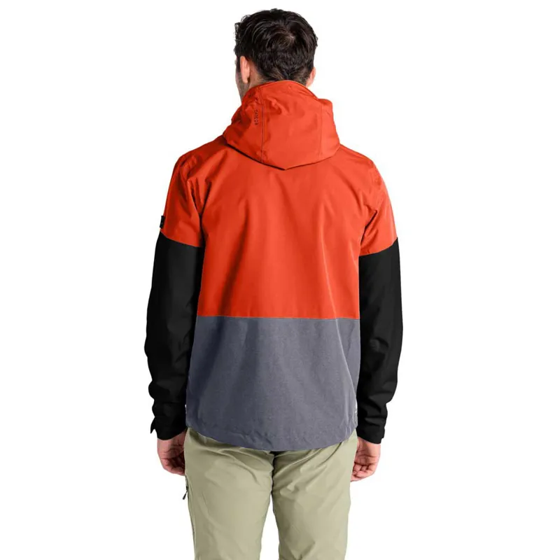 Dare2b Men's Terrain Waterproof Jacket in Rooibos Tea/Dark Storm-4