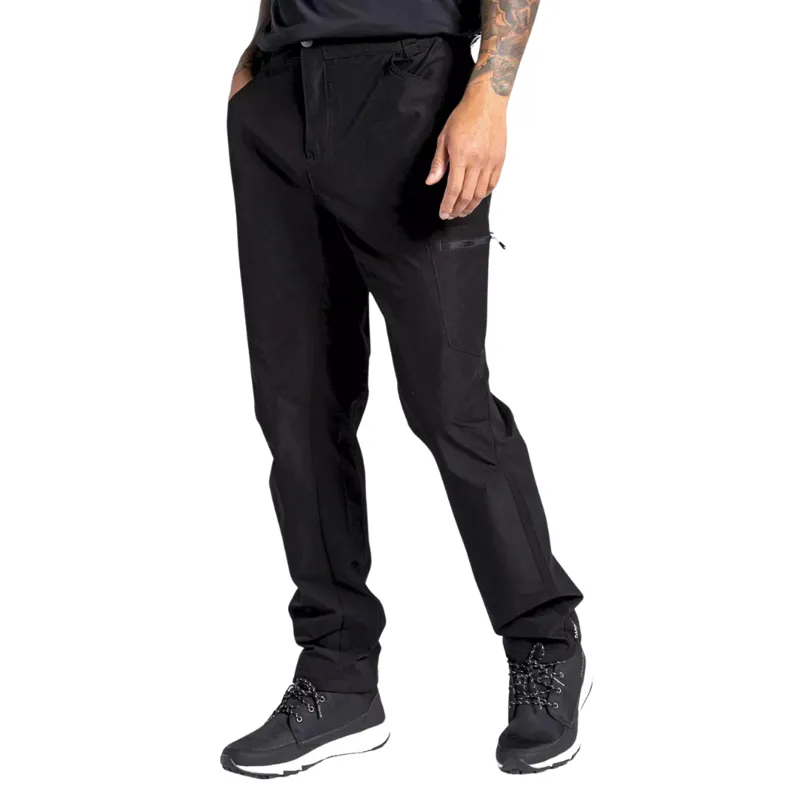 Dare2b Men's Tuned In II Multi Pocket Walking Trousers Regular Leg in Black