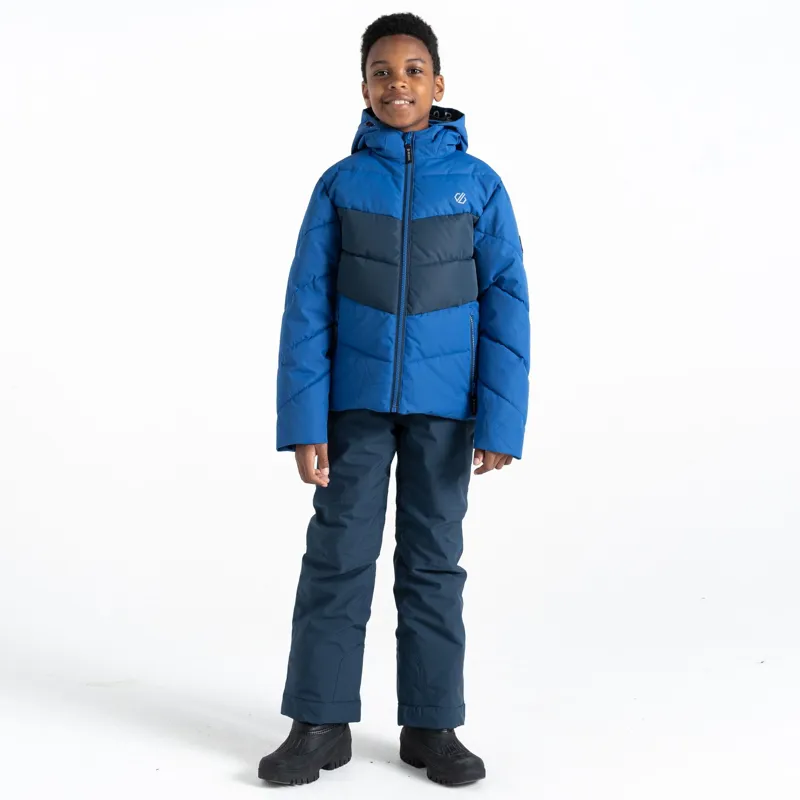 Dare2b Kid's Jolly Puffer Jacket in Olympian Blue/Moonlight Denim-4