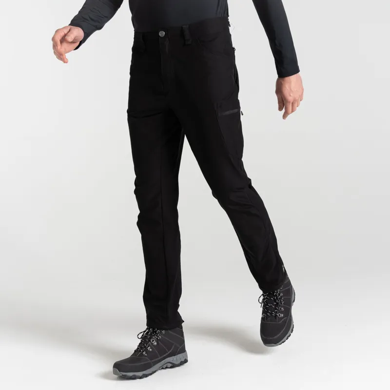 Dare2b Men's Tuned In II Multi Pocket Walking Trousers Regular Leg in Black-1