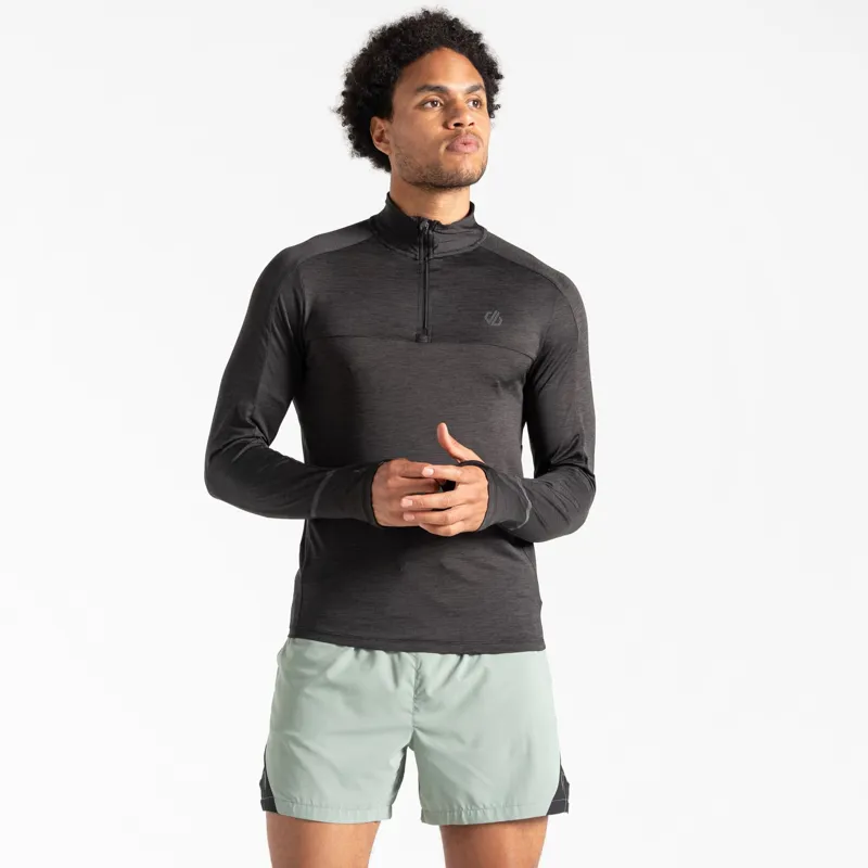 Dare2b Men's Jermaine Jenas Power Up II Jersey in Black Marl-2