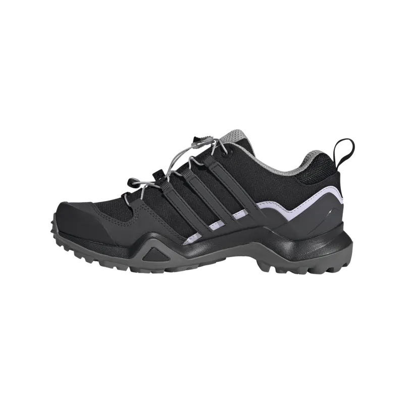 Adidas Women's Terrex Swift R2 Gore-Tex Trail Shoes in Core Black/Dgh Solid Grey/Purple Tint-3
