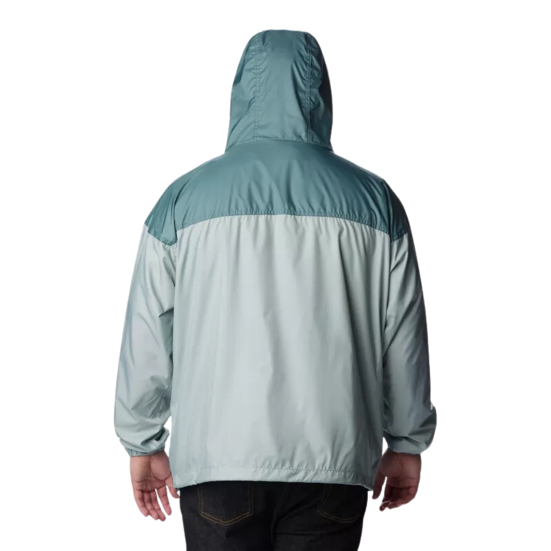 Columbia Men's Flash Challenger Novelty Windbreaker in Niagara Metal - Extended Sizes-1