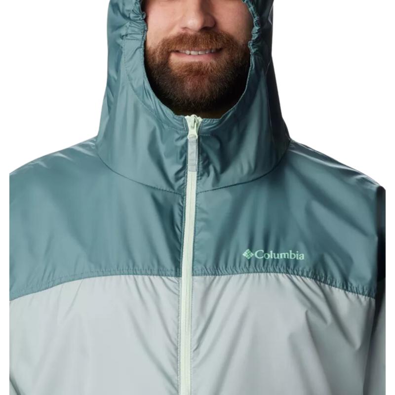 Columbia Men's Flash Challenger Novelty Windbreaker in Niagara Metal - Extended Sizes-3