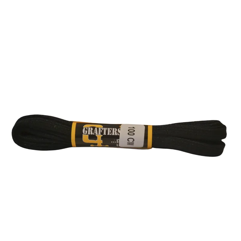 Grafters Flat Laces in Black 100cm
