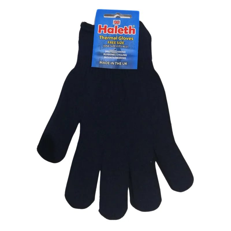 Haleth Unisex Meraklon Gloves in Black