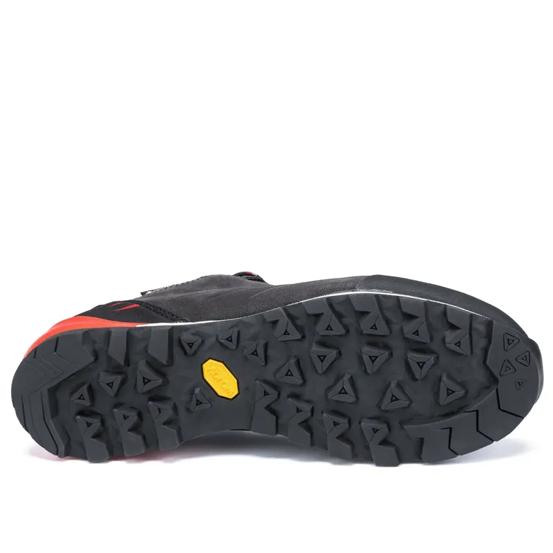 Hanwag Men's Makra Pro Low Gore-Tex Shoes in Asphalt/Red-2