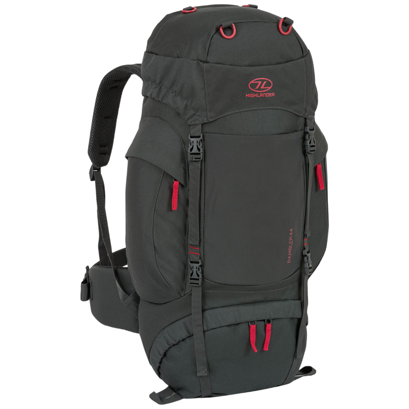 Highlander Rambler Rucksack 44L in Charcoal -3