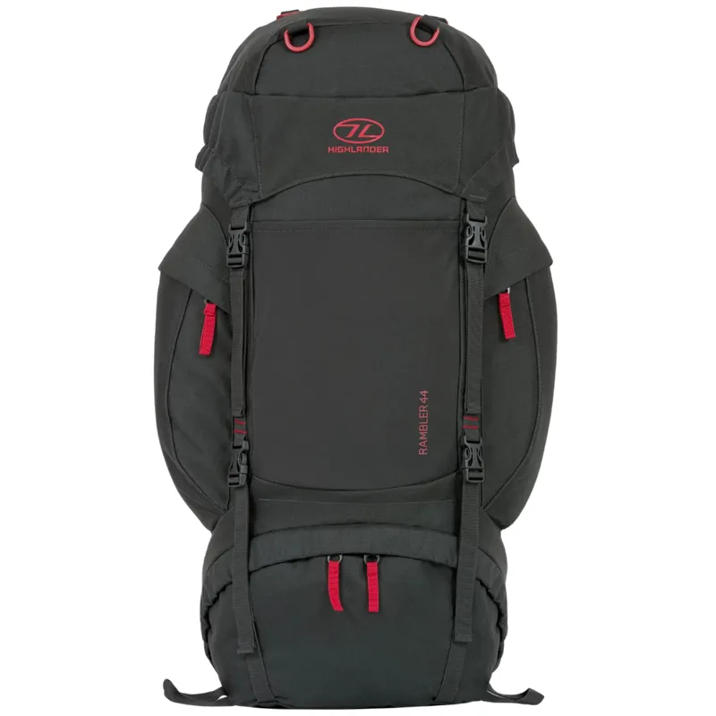 Highlander Rambler Rucksack 44L in Charcoal 