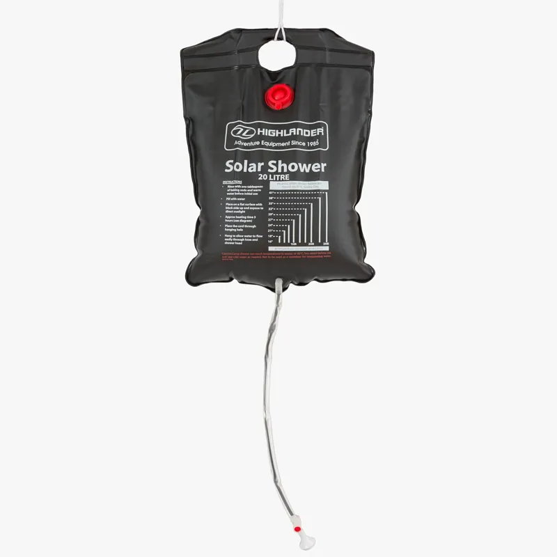 Highlander Solar Camping Shower in White-1