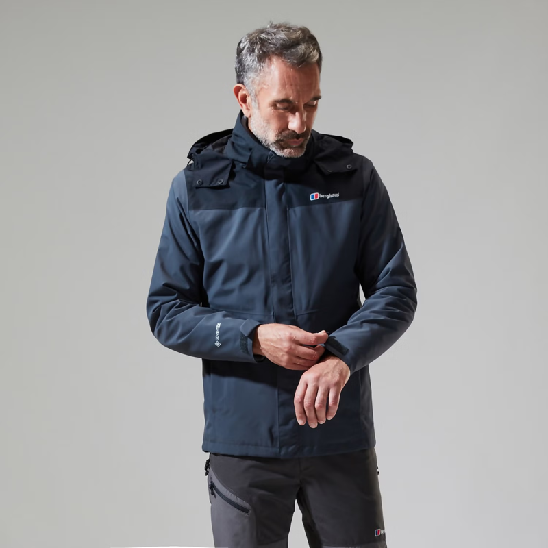 Berghaus Men's Hillwalker InterActive Shell Jacket in Dark Grey/Black-5