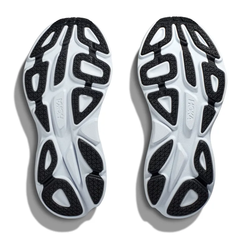 Hoka Men's Bondi 8 in Black/White-8