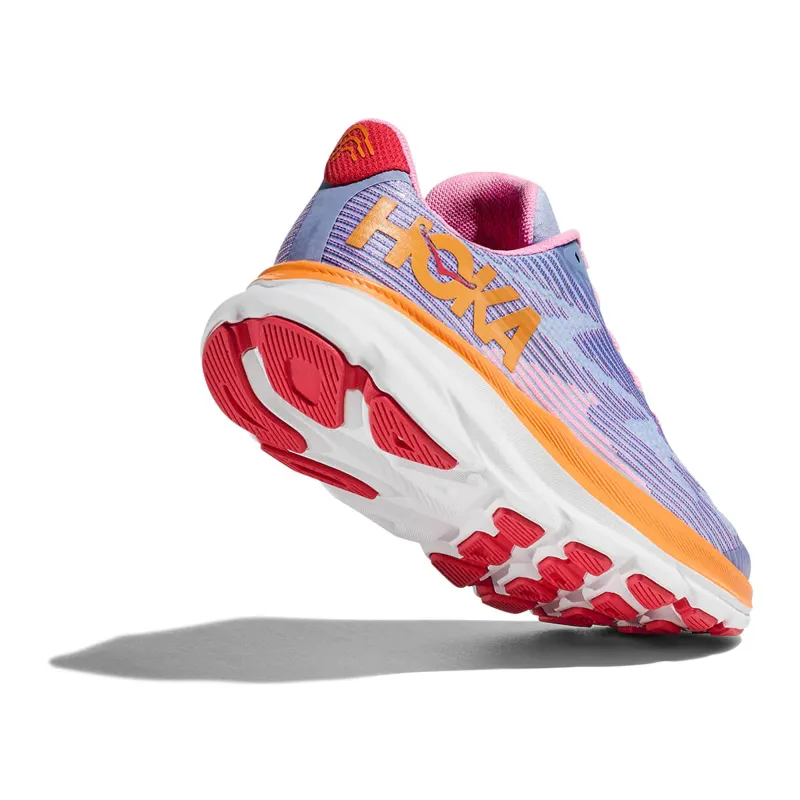 Hoka Youth Clifton 9 in Peony/Mirage-4