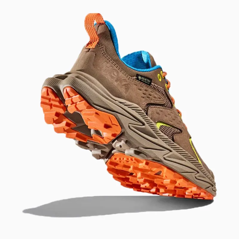 Hoka Youth Anacapa 2 Low Gore-Tex in Dune/Vibrant Orange-6