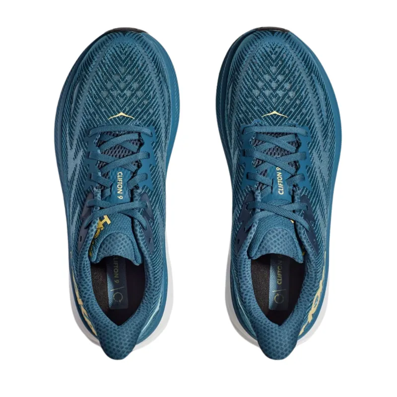 Hoka Men's Clifton 9 Shoes in Midnight Ocean/Bluesteel-4