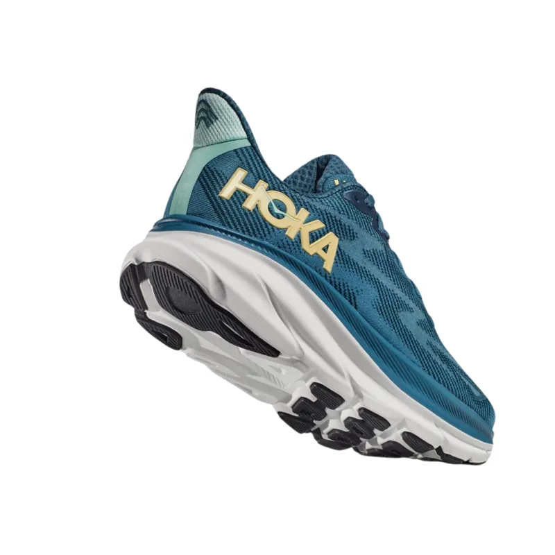Hoka Men's Clifton 9 Shoes in Midnight Ocean/Bluesteel-1