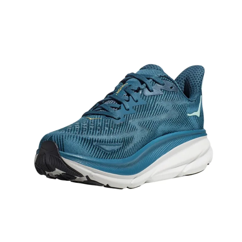 Hoka Men's Clifton 9 Shoes in Midnight Ocean/Bluesteel-6